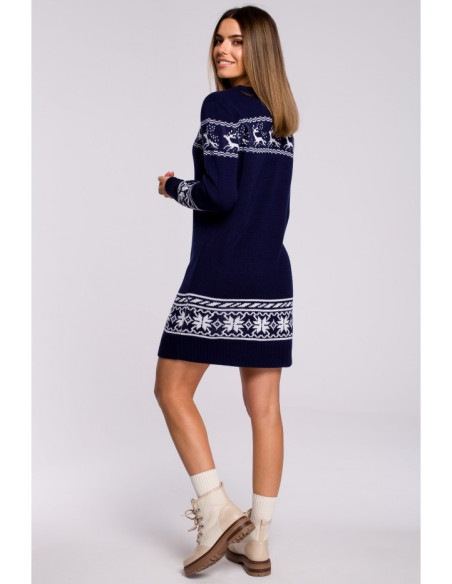 MXS02 Christmas sweater dress - navy blue