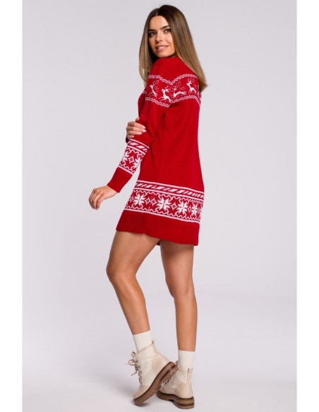 MXS02 Christmas sweater dress - red