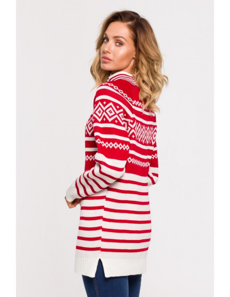 MXS08 Christmas turtleneck - red