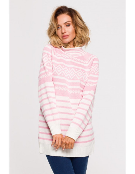 MXS08 Christmas turtleneck - pink