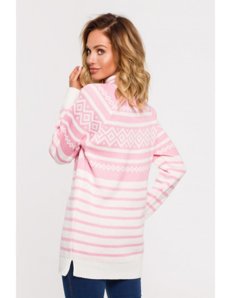 MXS08 Christmas turtleneck - pink