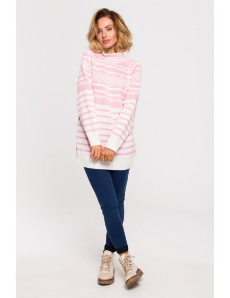 MXS08 Christmas turtleneck - pink