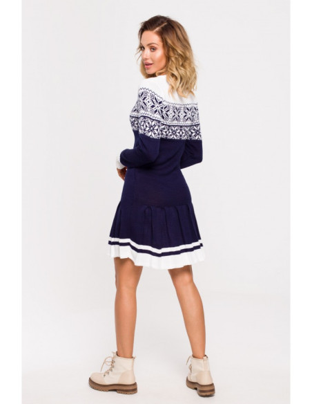 MXS01 Christmas sweater dress - navy blue