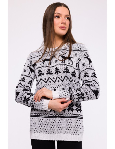 MXS09 Christmas sweater - white