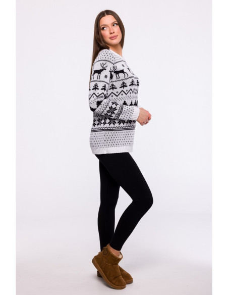 MXS09 Christmas sweater - white