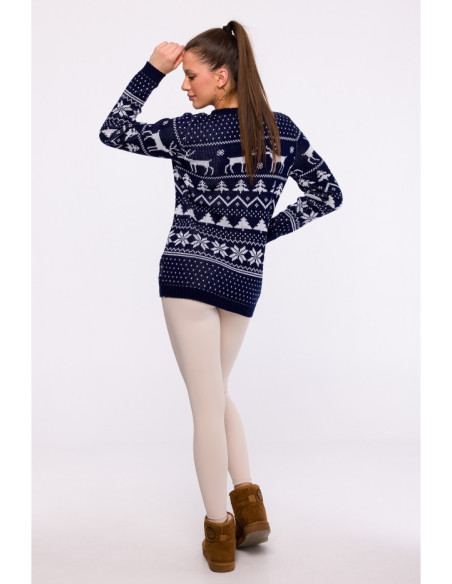 MXS09 Christmas sweater - navy blue