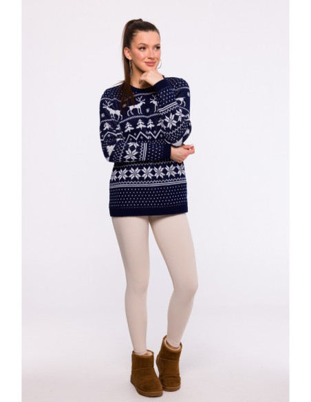 MXS09 Christmas sweater - navy blue