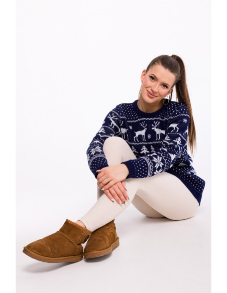 MXS09 Christmas sweater - navy blue