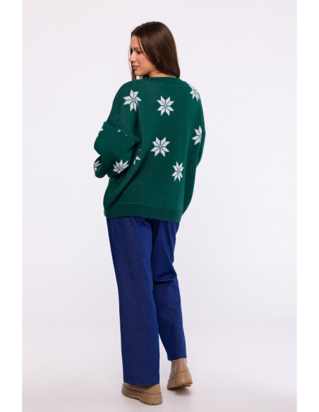 MXS10 Christmas oversized sweater - green