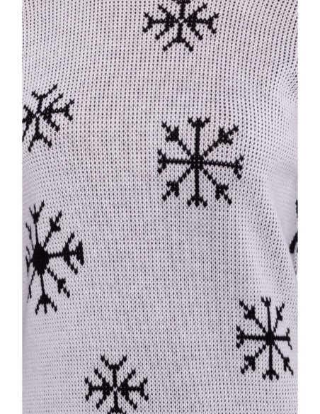 MXS11 Christmas sweater dress - white