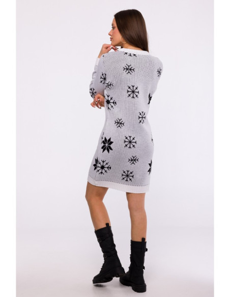 MXS11 Christmas sweater dress - white