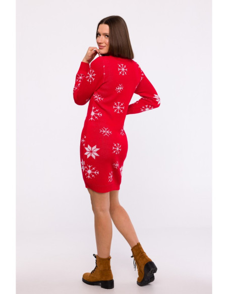 MXS11 Christmas sweater dress - red