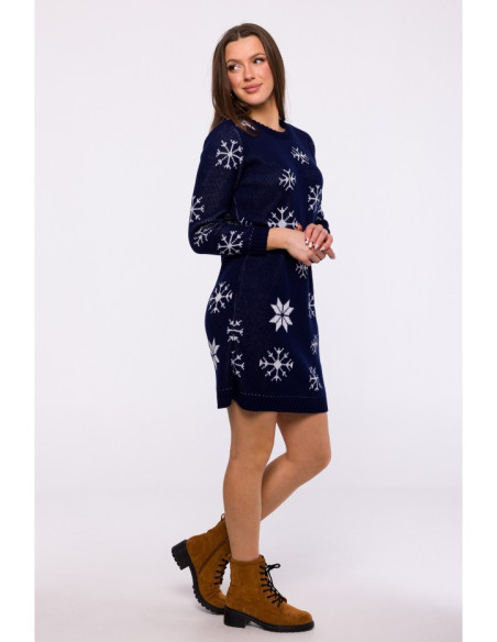 MXS11 Christmas sweater dress - navy blue