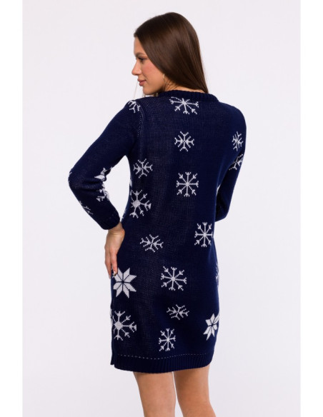 MXS11 Christmas sweater dress - navy blue