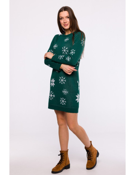 MXS11 Christmas sweater dress - green