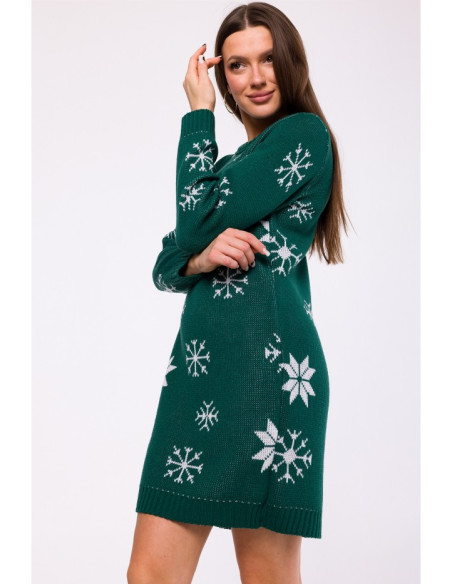 MXS11 Christmas sweater dress - green