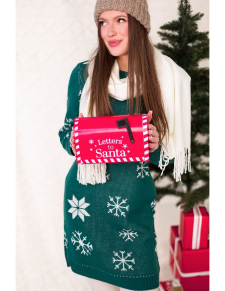 MXS11 Christmas sweater dress - green