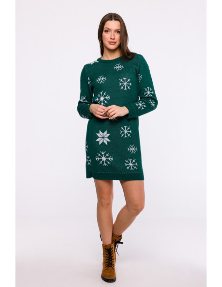 MXS11 Christmas sweater dress - green