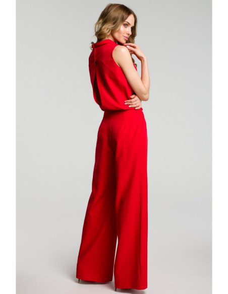 M382 Kombinezonas be rankovių - raudonas