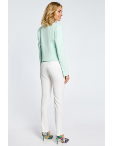 M031 Moteriška trumpa striukė su švarkeliu - mėtų spalvos 2