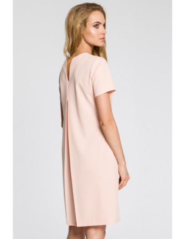 M309 Trapecijos formos suknelė su klostėmis nugaroje -... 2