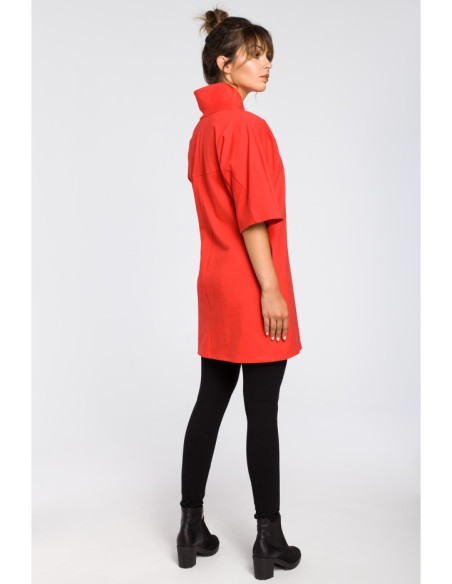 B043 Šiuolaikinė kimono tunika - raudona