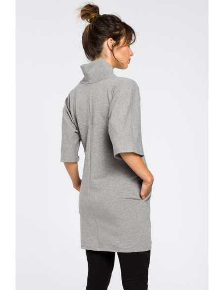 B043 Šiuolaikinė kimono tunika - pilka