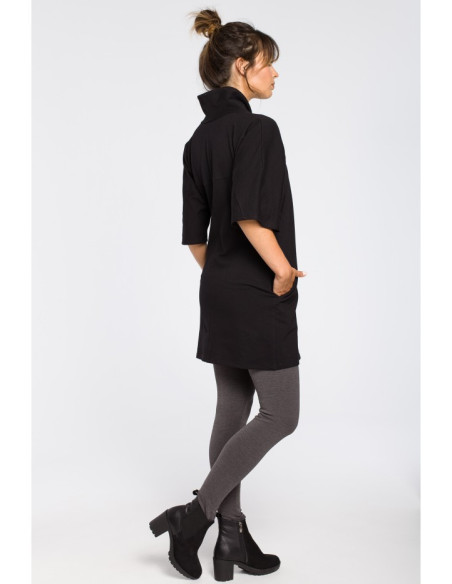 B043 Šiuolaikinė kimono tunika - juoda