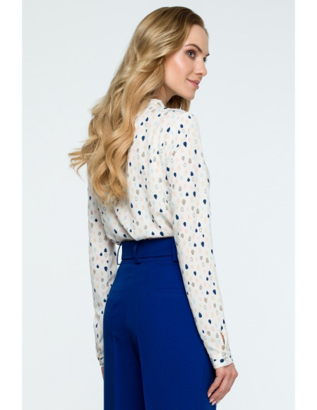 S129 Palaidinė su raišteliu po kaklu - 3 modelis