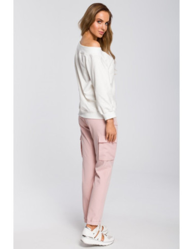 M425 Moteriškos siaurėjančios kelnės su kišenėmis -... 2