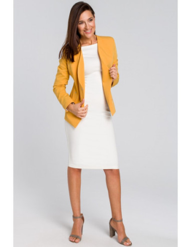 S140 Trumpa striukė be pamušalo su pamušalu - geltona 2