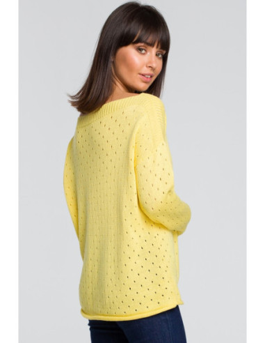 BK019 Džemperis su kilpomis - geltonas 2