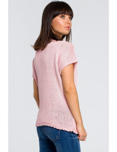 BK020 Megztinis su palme - rožinis 2