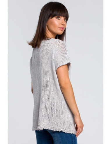 BK020 Megztinis su palme - pilkas 2