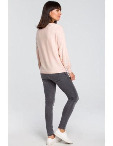 BK024 Džemperis plačiomis rankovėmis su apvadais -... 2