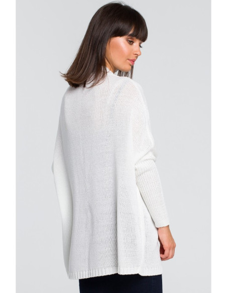 BK027 Džemperis "Oversize" - baltas