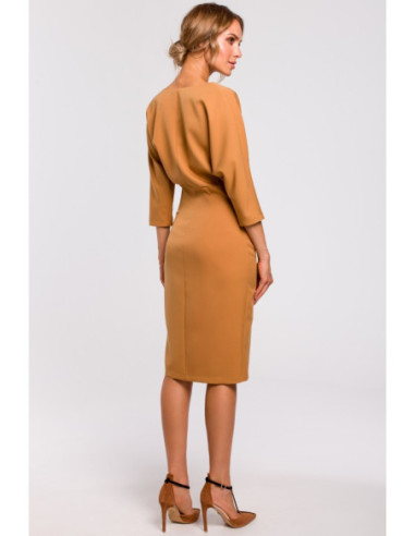 M464 Suknelė su laisva viršutine dalimi - cinamoninė 2