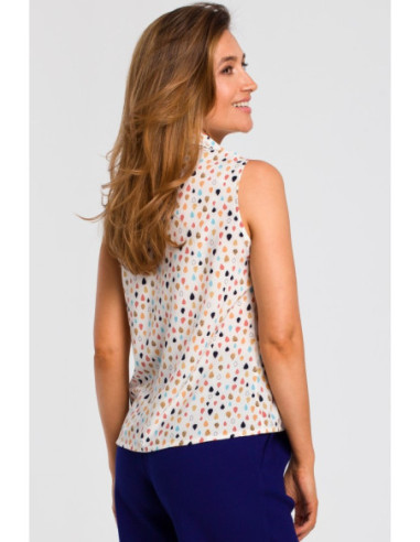 S188 Palaidinė be rankovių su apykakle - 2 modelis 2