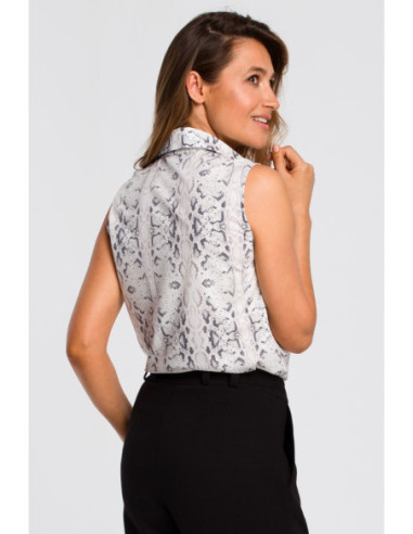 S188 Palaidinė be rankovių su apykakle - 3 modelis 2