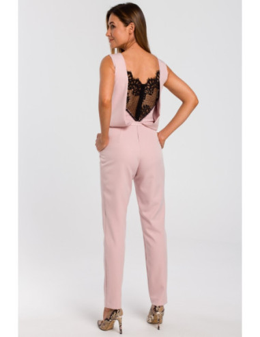 S191 Nėriniuotas kombinezonas - pudros mėlyna 2