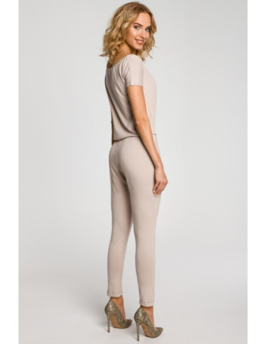 M065 Moteriškas kombinezonas trumpomis rankovėmis -... 2