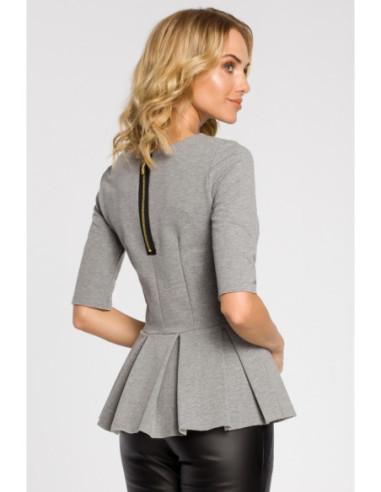 M139 Prigludusi moteriška palaidinukė su klostuotu švarku... 2