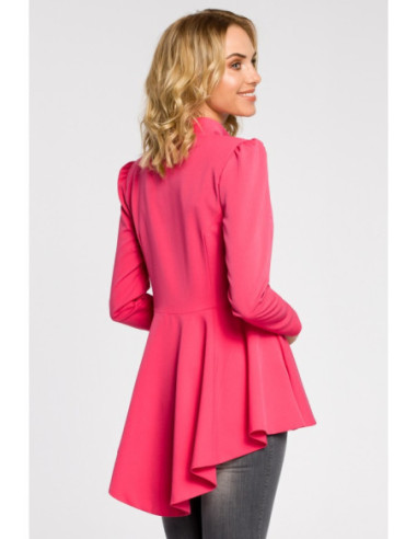 M165 Asimetriška liemenuota striukė - rožinė 2