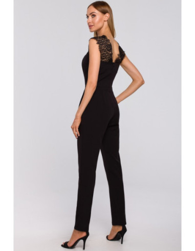 M484 Nėriniuotas kombinezonas - juodas 2