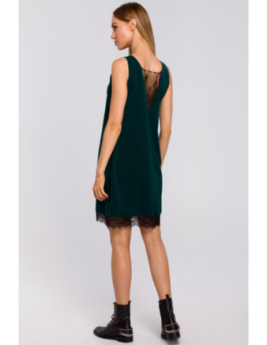 M488 Suknelė su nėrinių intarpais priekyje ir nugaroje -... 2