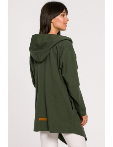 B137 Švarkas su gobtuvu ir atsegama sagtimi - kariškai... 2