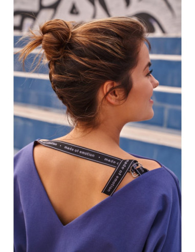 M495 Mini suknelė su reguliuojamais vamzdeliais nugaroje... 2