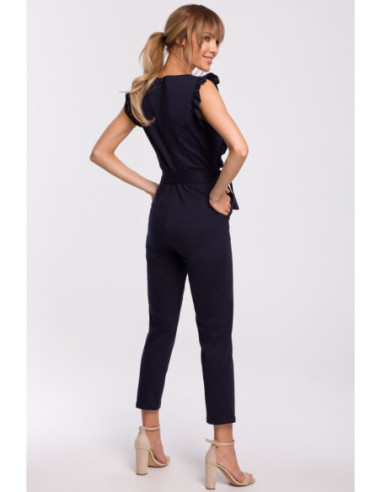 M507 Kombinezonas su raukiniais - tamsiai mėlynas 2