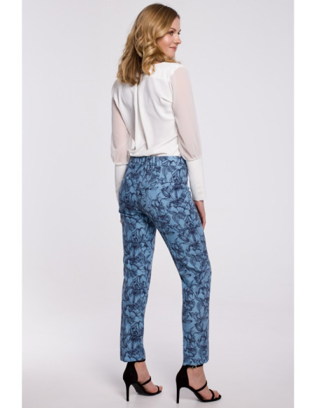 K053 Elegantiškos cigaretės formos kelnės - 1 modelis