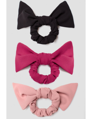 K067 Plaukų gumytės su lankeliu - 1 rinkinys (3 vnt.) 2